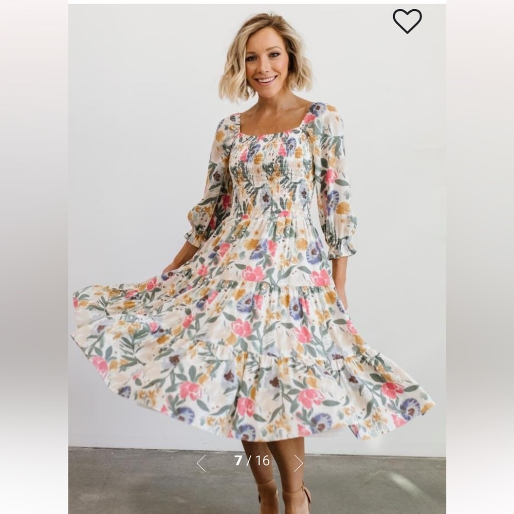 Baltic Born Marta Smocked MIDI - XXXL Bump Friendly!